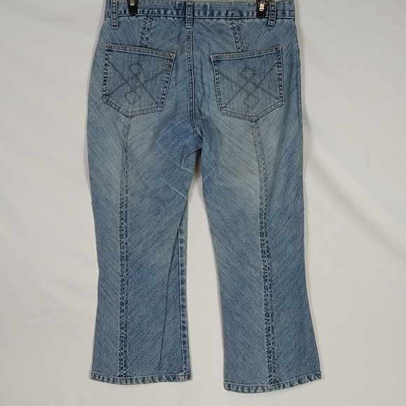 Juniors Comfort Jeans Capri Size 9/10 - Picture 6 of 8